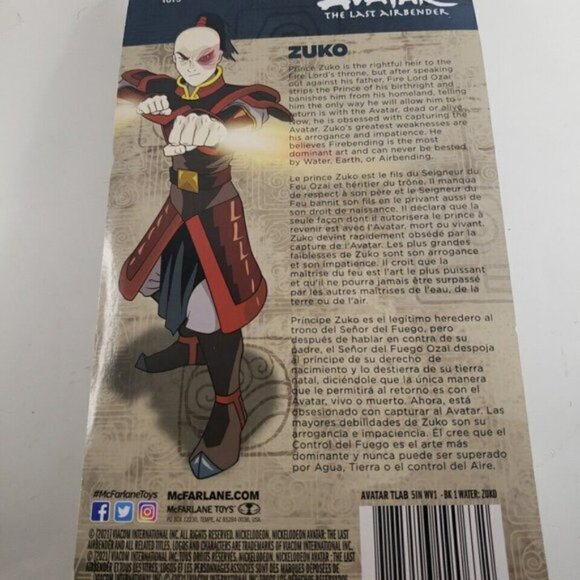 Avatar The Last Airbender - Zuko Figure 6.5'' NEW IN BOX - Picture 2 of 2